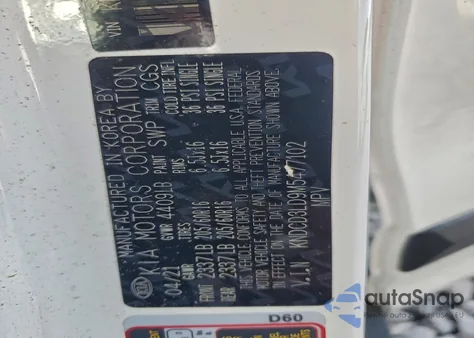 2021 Kia Niro Ex z USA, uszkodzony, nr VIN KNDCD3LD9M5477102